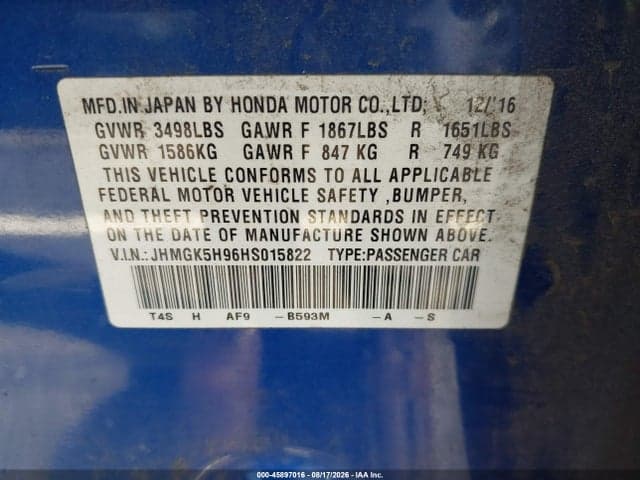 2017 HONDA FIT EX-L 9