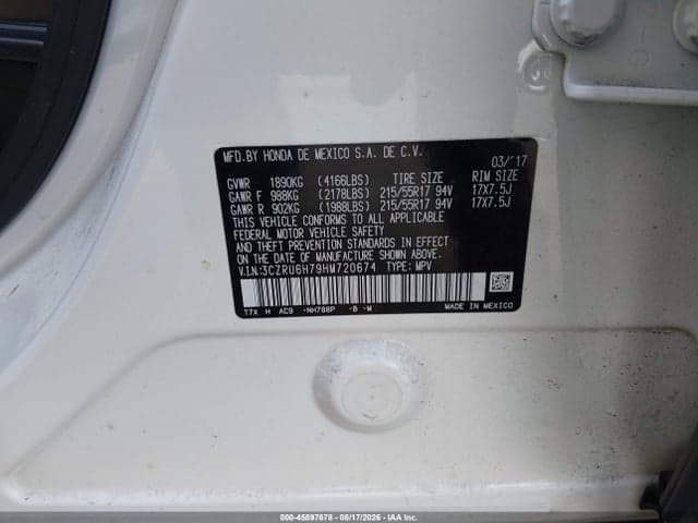 2017 HONDA HR-V EX-L 9