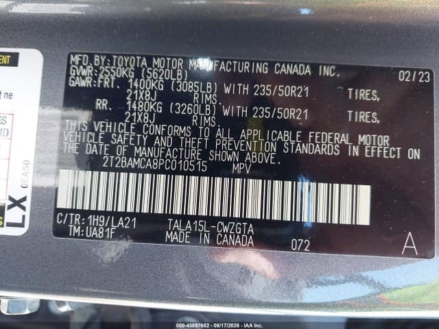 2023 LEXUS RX 350 LUXURY 9