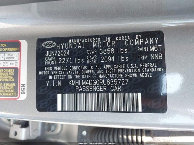 2024 HYUNDAI ELANTRA SEL 9