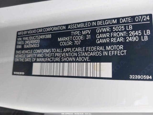 2025 VOLVO XC40 B5 PLUS DARK THEME 9