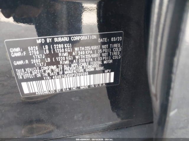 2023 SUBARU OUTBACK WILDERNESS 9