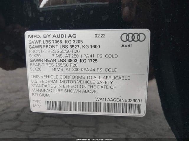2022 AUDI E-TRON PREMIUM PLUS QUATTRO 9