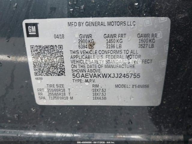 2018 BUICK ENCLAVE ESSENCE 9