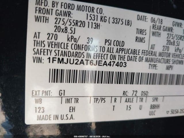 2018 FORD EXPEDITION LIMITED 9