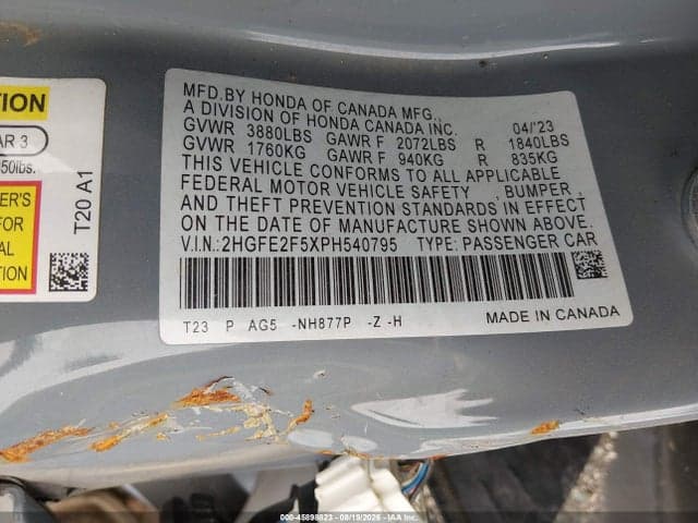 2023 HONDA CIVIC SPORT 9