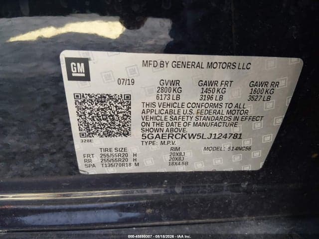 2020 BUICK ENCLAVE FWD PREMIUM 9