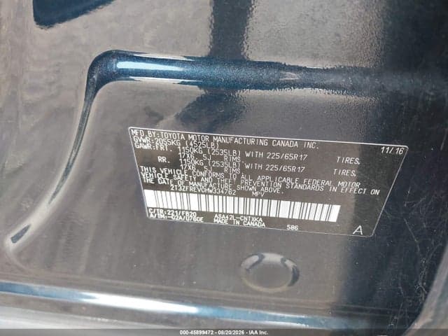 2017 TOYOTA RAV4 LE 9
