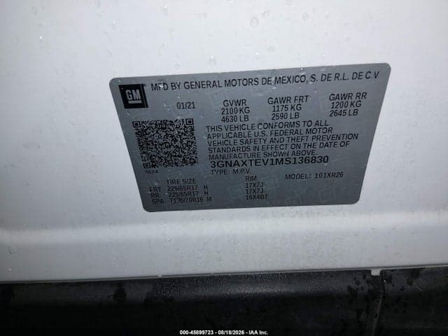 2021 CHEVROLET EQUINOX AWD 2FL 9