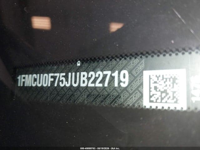 2018 FORD ESCAPE S 9