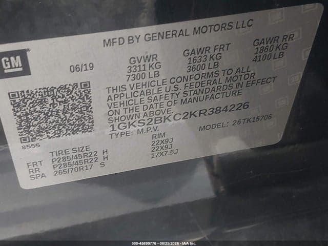 2019 GMC YUKON SLT 9