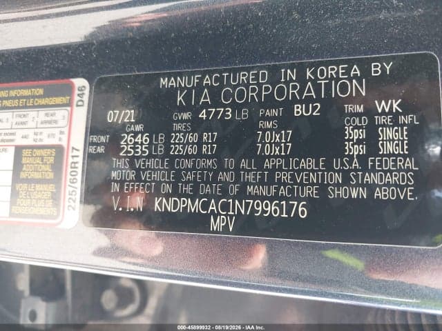 2022 KIA SPORTAGE LX 9