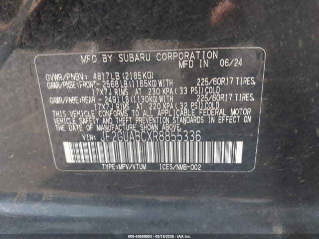 2024 SUBARU CROSSTREK 9