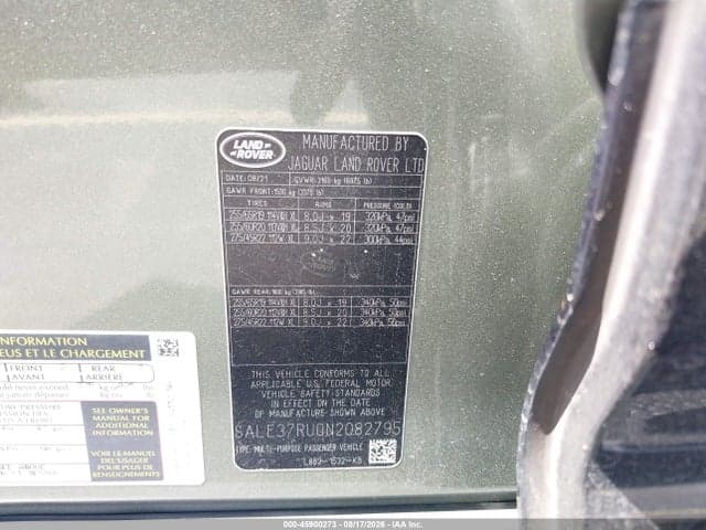 2022 LAND ROVER DEFENDER 110 X-DYNAMIC HSE 9