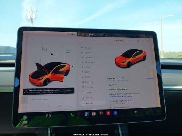 2019 TESLA MODEL 3 LONG RANGE/MID RANGE/STANDARD RANGE/STANDARD RANGE PLUS 7