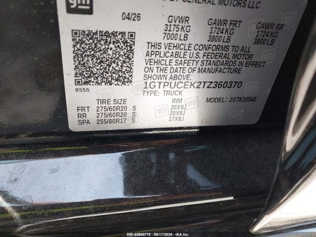 2026 GMC SIERRA 1500 ELEVATION 9