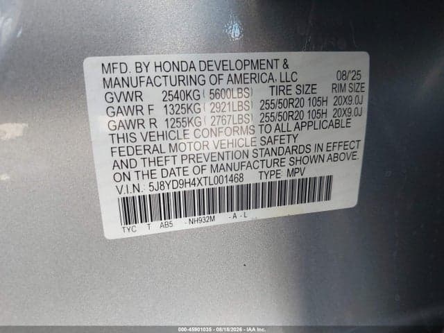 2026 ACURA MDX TECHNOLOGY PACKAGE 9