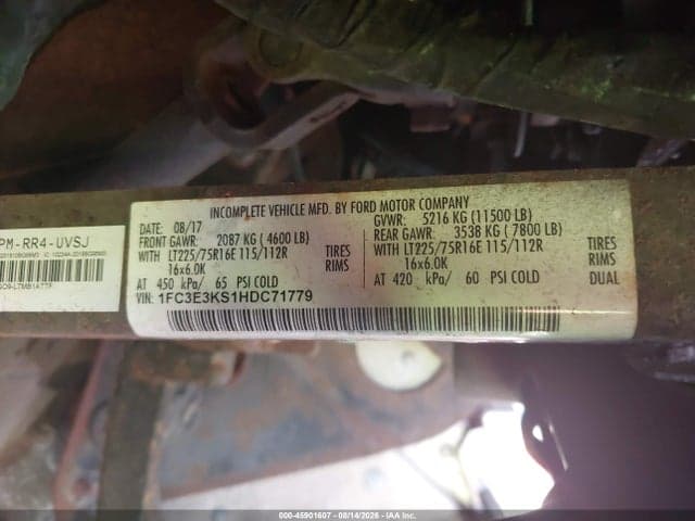 2017 FORD E-350 STRIPPED 9