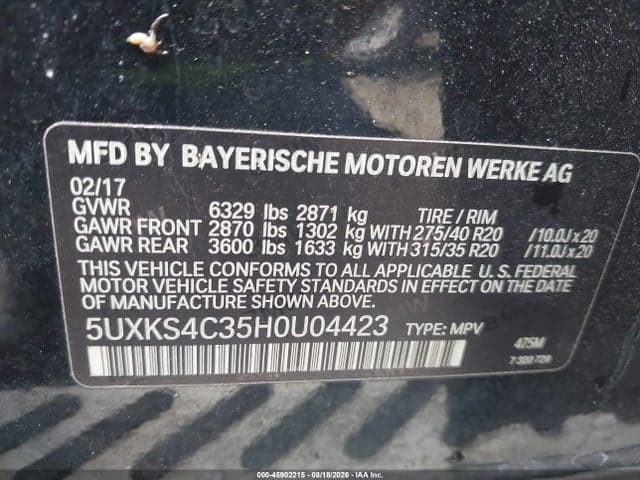 2017 BMW X5 XDRIVE35D 9