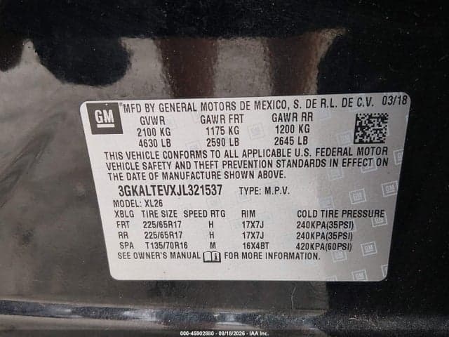 2018 GMC TERRAIN SLE 9