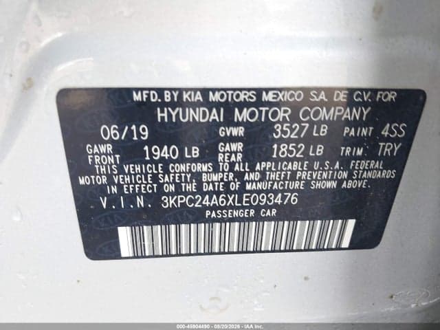 2020 HYUNDAI ACCENT SEL 9