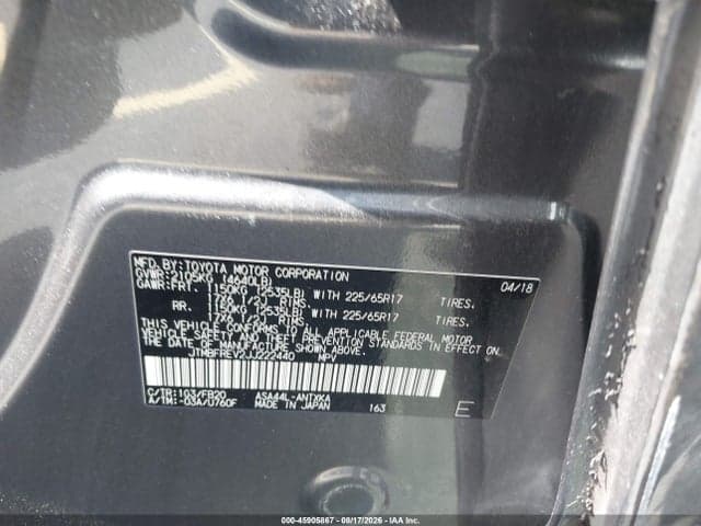 2018 TOYOTA RAV4 LE 9