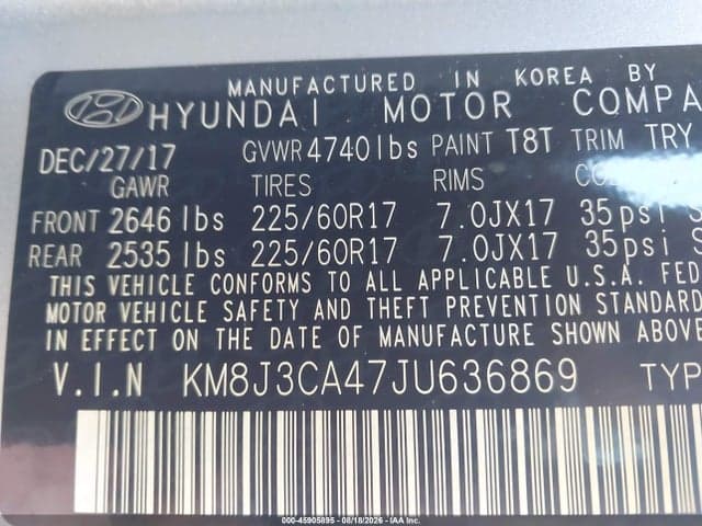 2018 HYUNDAI TUCSON SEL PLUS 9