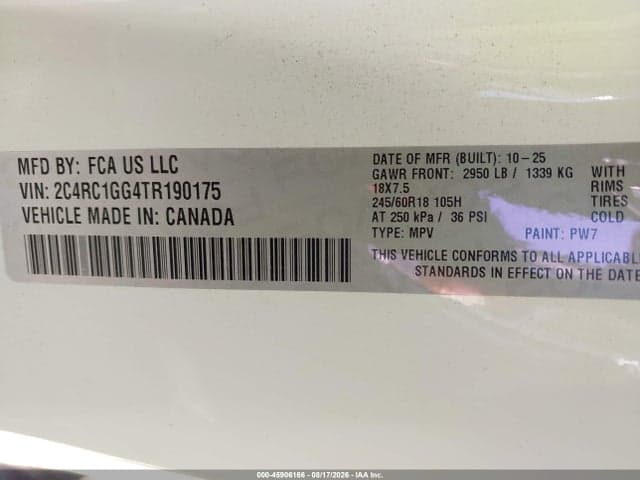 2026 CHRYSLER PACIFICA LIMITED 9