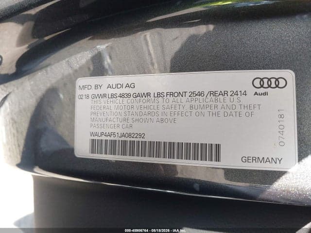 2018 AUDI S5 3.0T PREMIUM PLUS 9