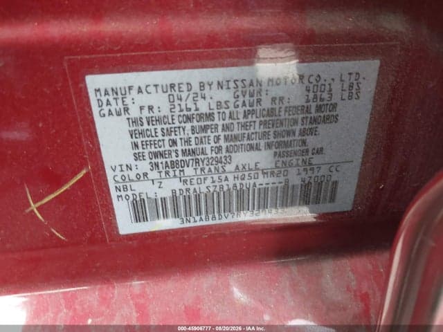 2024 NISSAN SENTRA SR XTRONIC CVT 9