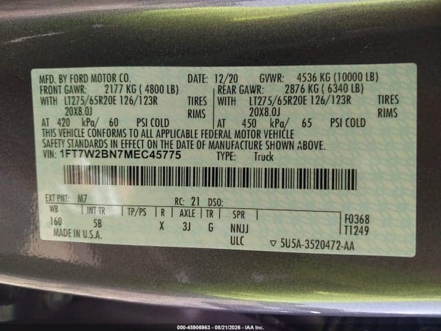 2021 FORD F-250 LARIAT 9