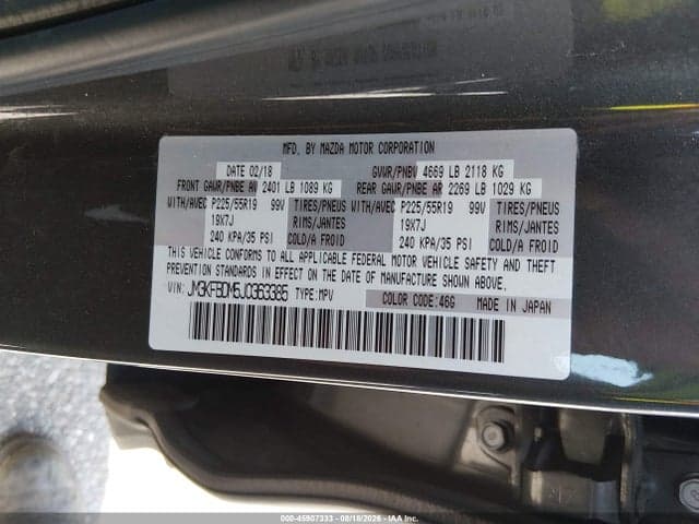 2018 MAZDA CX-5 GRAND TOURING 9