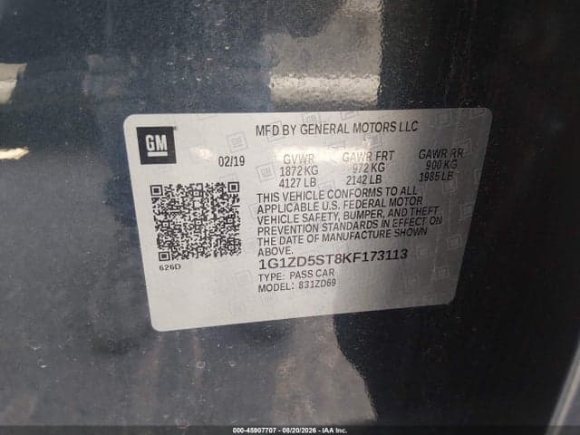 2019 CHEVROLET MALIBU LT 9