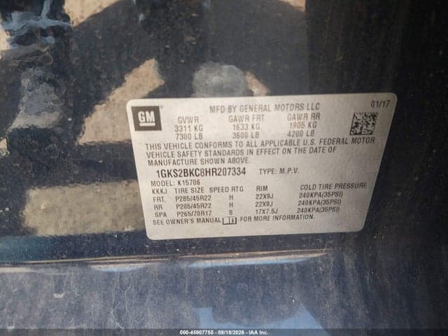2017 GMC YUKON SLT 9
