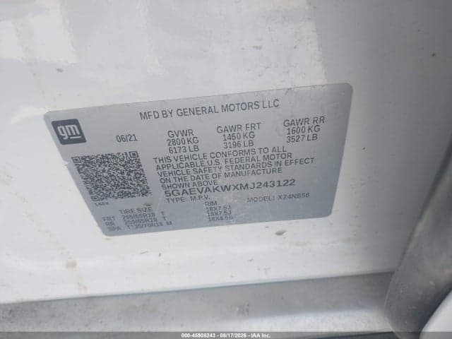 2021 BUICK ENCLAVE AWD ESSENCE 9