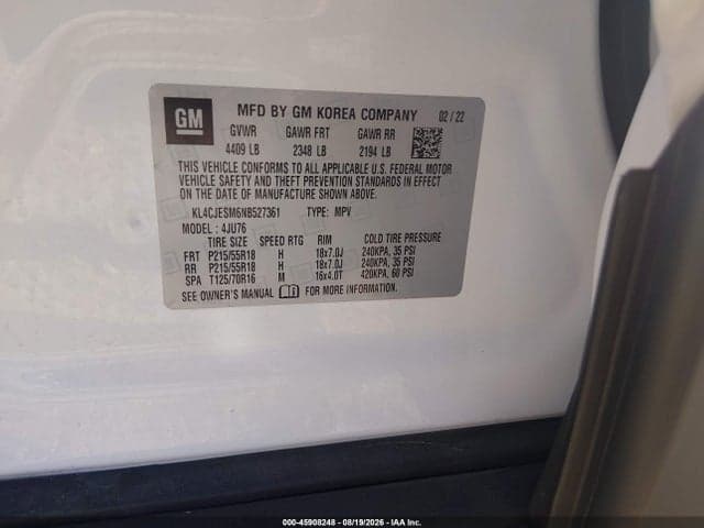 2022 BUICK ENCORE AWD PREFERRED 9