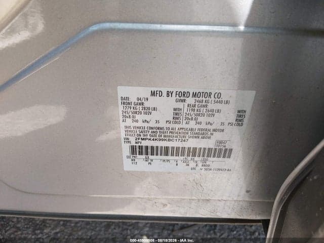 2019 FORD EDGE TITANIUM 9