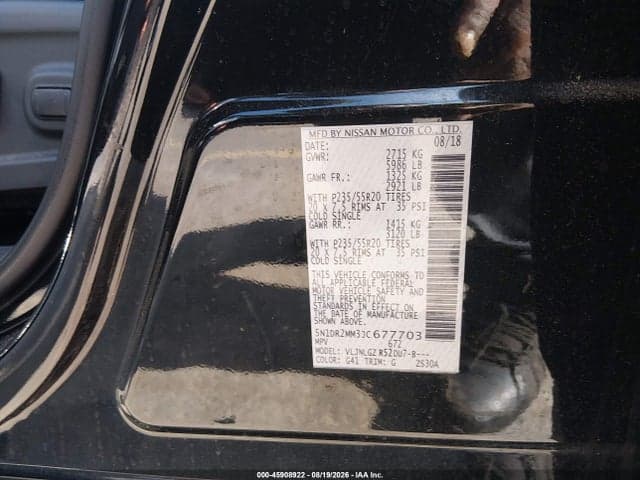 2018 NISSAN PATHFINDER SL 9