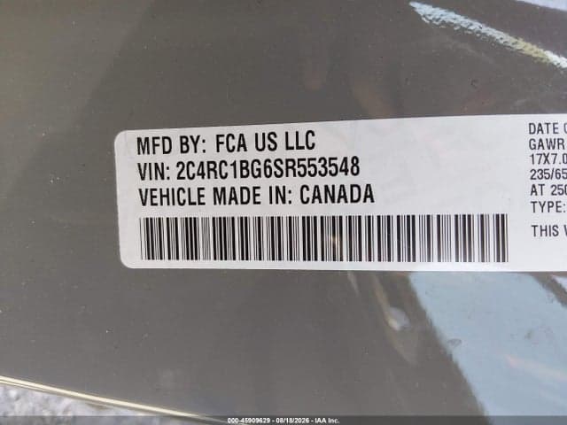 2025 CHRYSLER PACIFICA SELECT 9