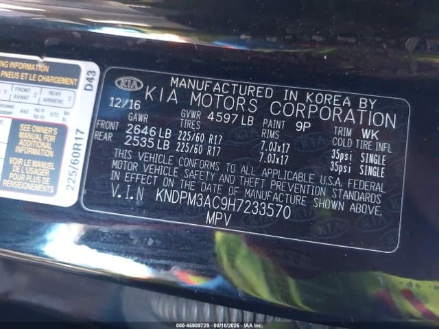 2017 KIA SPORTAGE LX 9