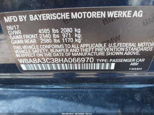 2017 BMW 320I XDRIVE 9