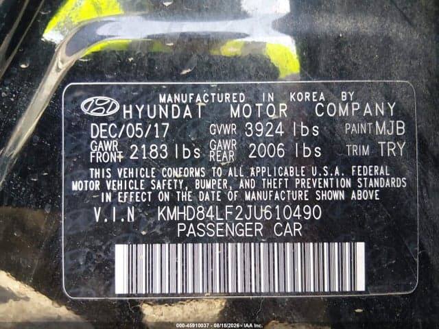 2018 HYUNDAI ELANTRA SEL 9