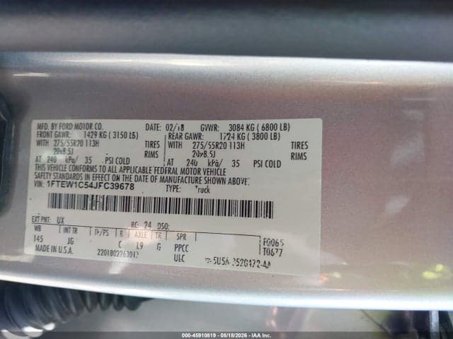 2018 FORD F-150 XL 9