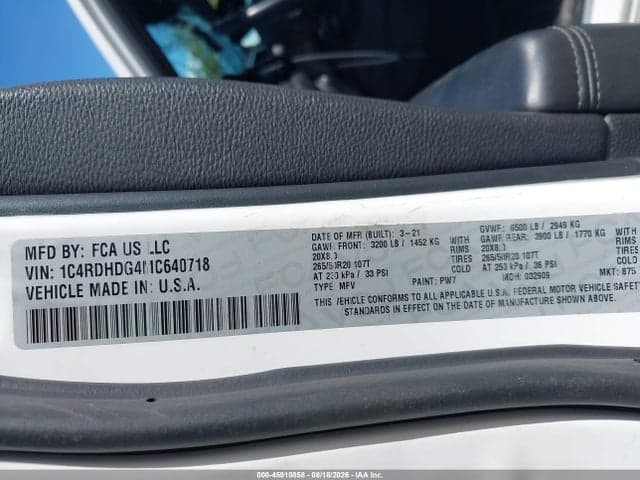 2021 DODGE DURANGO GT RWD 9
