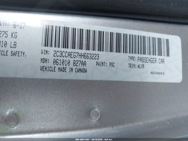 2017 CHRYSLER 300C 8