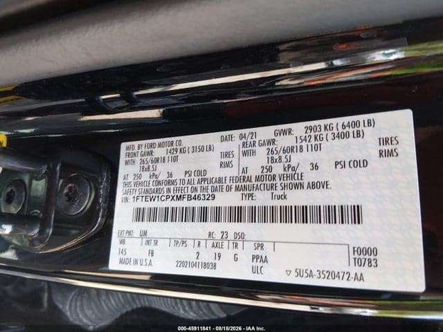 2021 FORD F-150 XLT 9