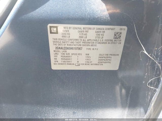 2017 CHEVROLET EQUINOX LT 9