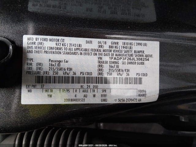 2018 FORD FOCUS SE 9