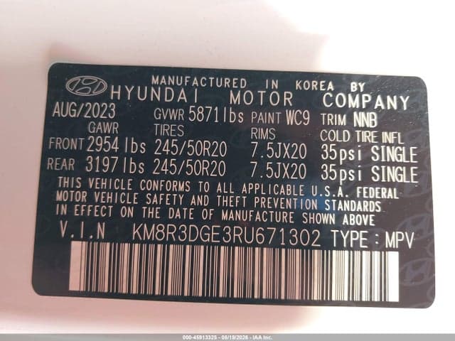 2024 HYUNDAI PALISADE XRT 9