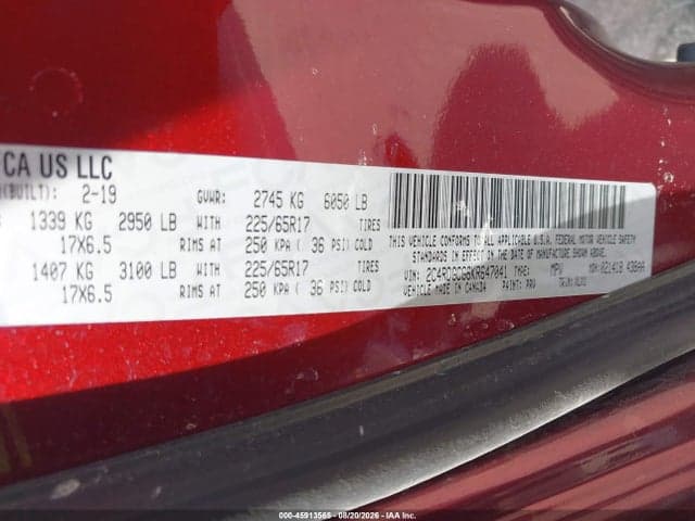 2019 DODGE GRAND CARAVAN SXT 9